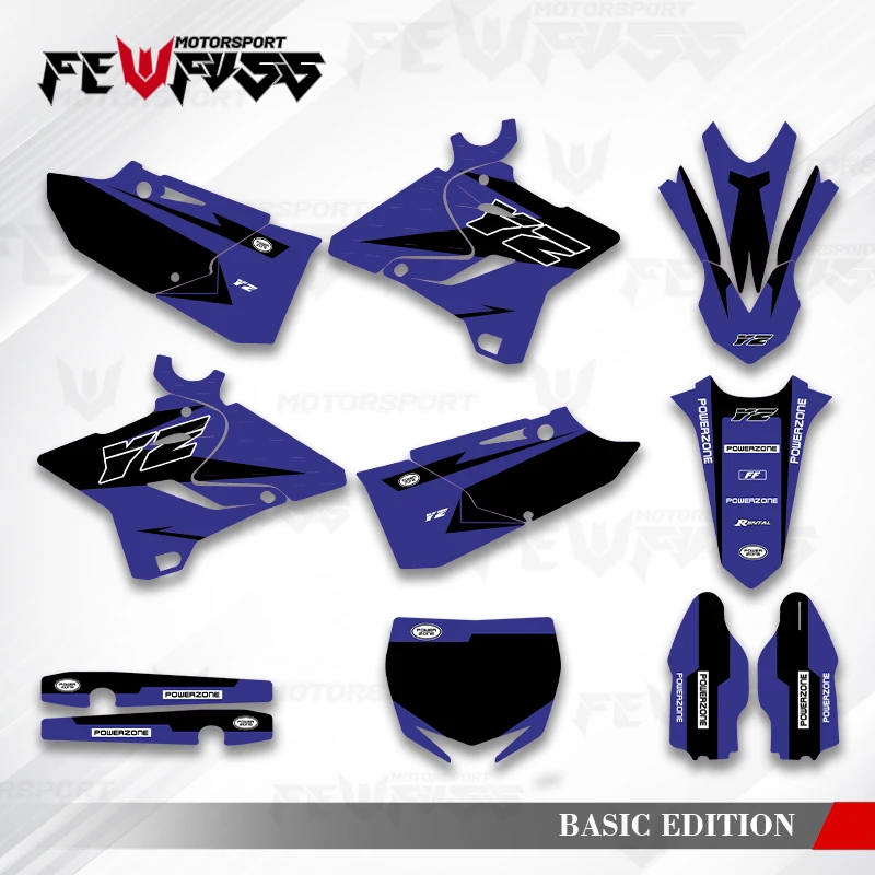

Fewfuss Graphics Decals Stickers Motorcycle Background Custom For YAMAHA YZ125 YZ250 YZ250X 2016 2017 2018 2019 2020 2021
