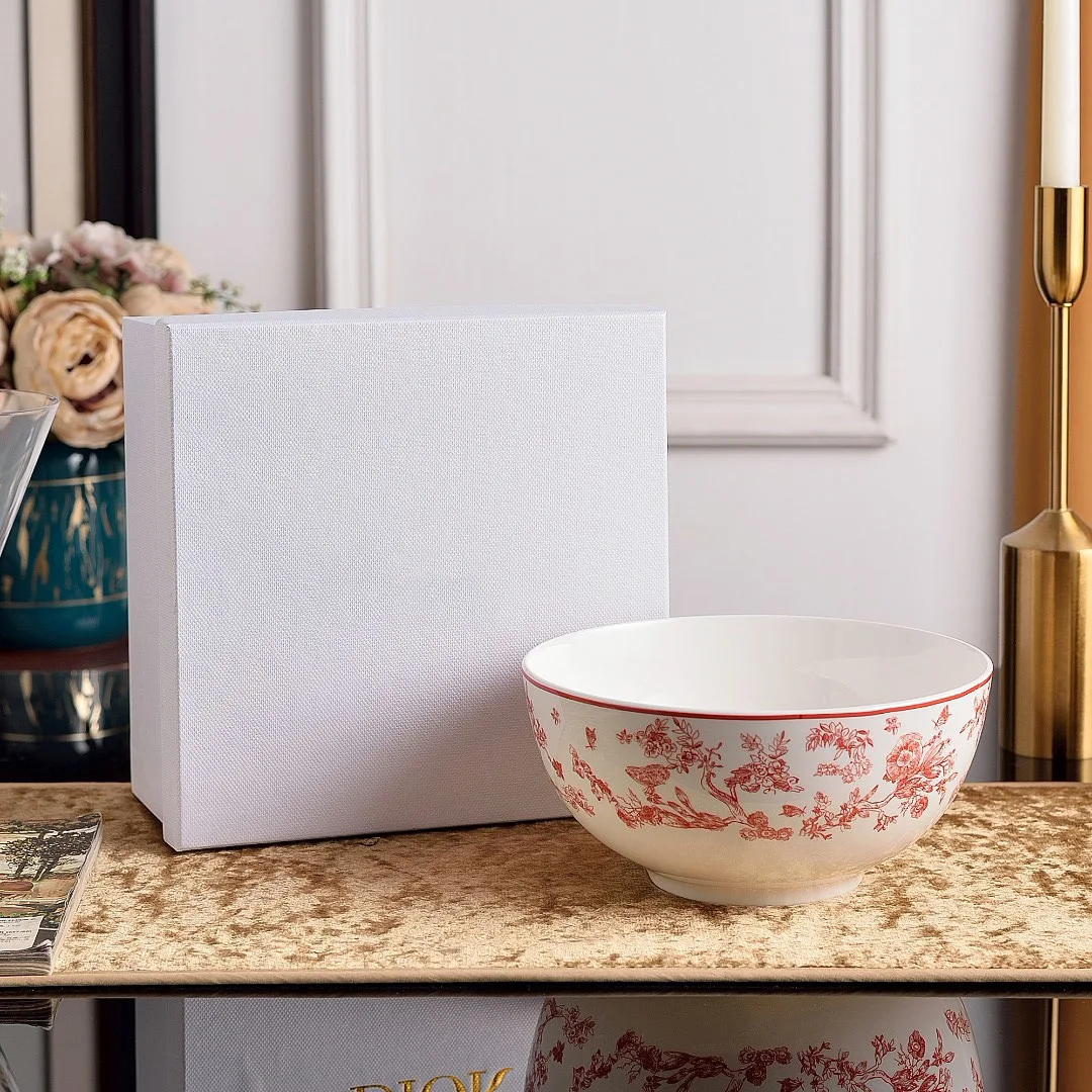 

Знаменитая европейская большая суповая миска, элитный отель, миска для лапши Lamian, роскошный ресторан, салатница, керамическая миска