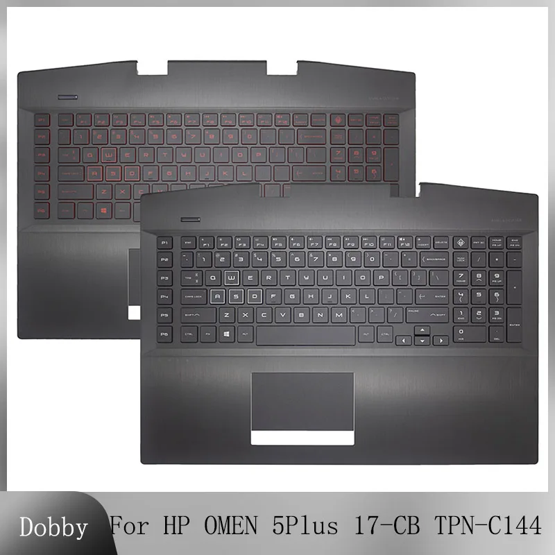 Novo teclado original para hp omen 5plus 17-cb TPN-C144 laptop palmrest caso superior retroiluminado teclado capa substituir L61636-001