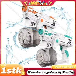 Water Gun Electric Large Capacity Pistol Shooting Toy Full Automatic Beach Outdoor Toy for Kid Children Boy Girls Adults Gifts