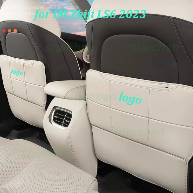 

Car Rear Row Seat Anti-kick Covers for IM Zhiji LS6 2024 Seat Back Kick Dirt-proof Leather Cover Protector Interior Accessories