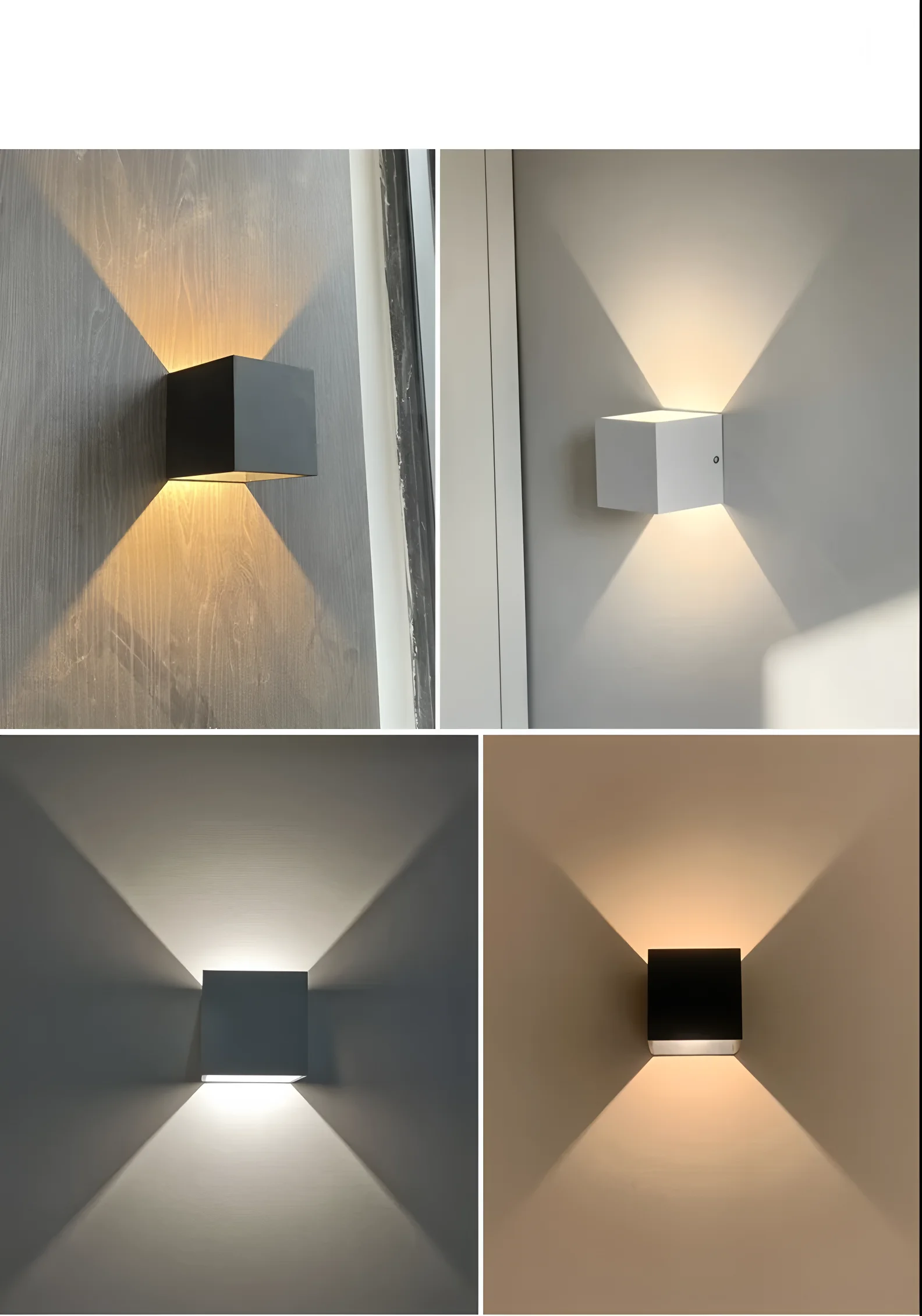 6W 10W DC12-24V LED indoor and outdoor wall light square LED wall light  wall light bedroom corridor courtyard garden landscape