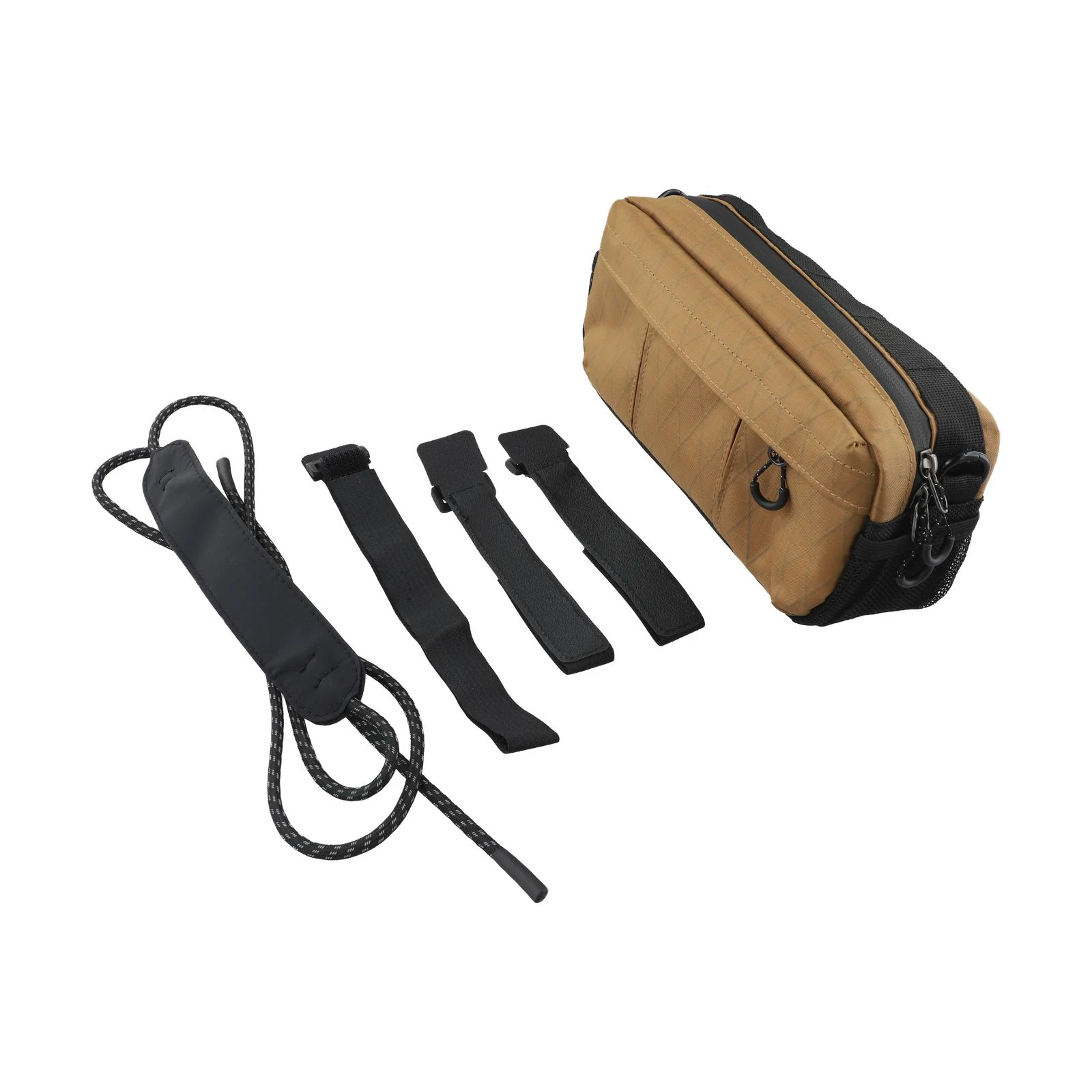 

Mountain Bike Bag Bike Handlebar Bag For Commuters Nylon Material Lightweight Design Easy Installation Roomy Main Compartment