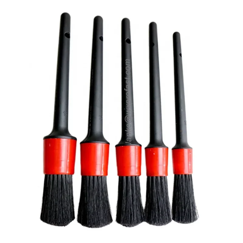 

5PCS Car Brushes Car Detailing Brush Set Long Soft Bristle for Car Cleaning Detailing Brush Dashboard Air Outlet Wheel Brush