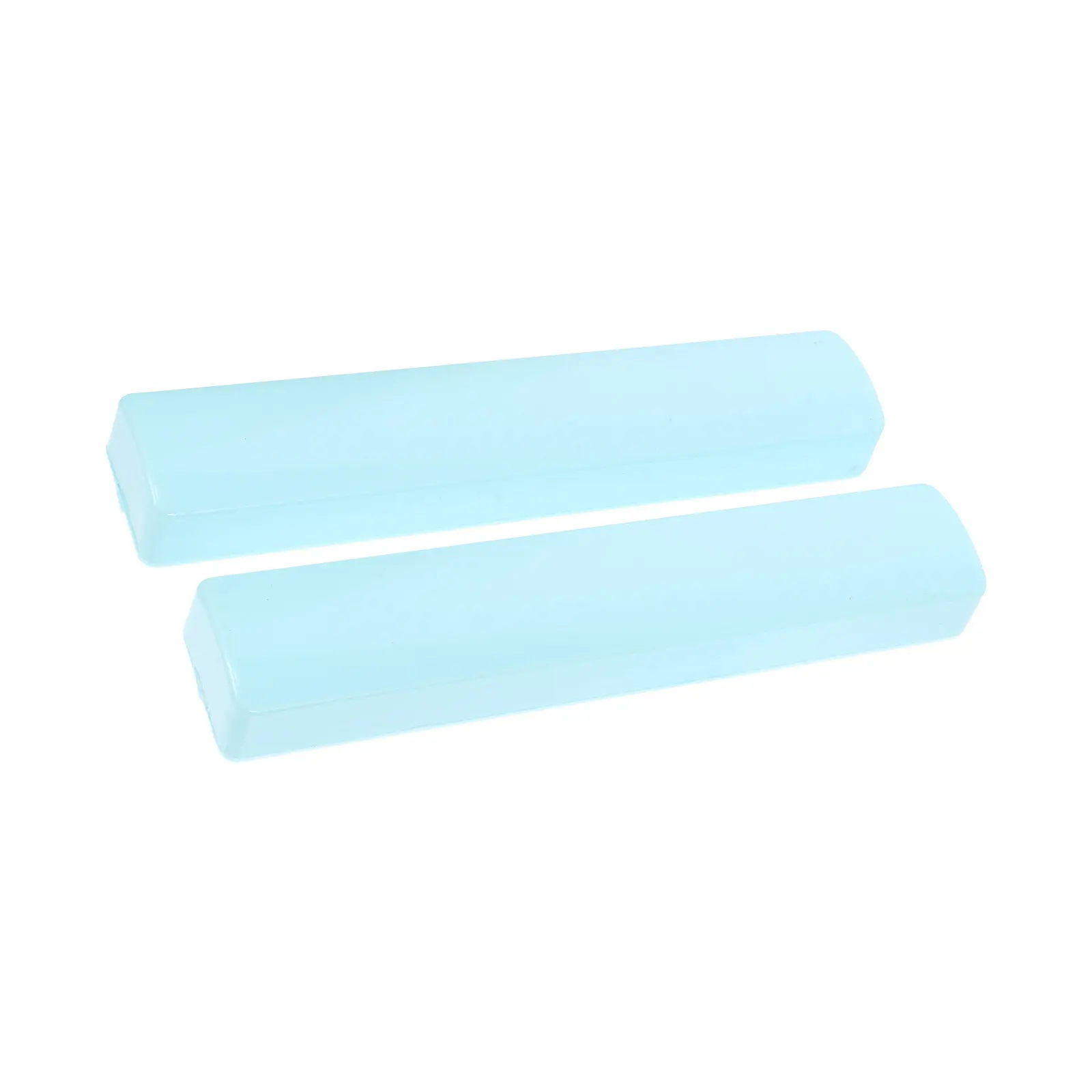 2Pcs Sky-Blue Plastic Calligraphy Paperweights for Chinese Calligraphy Drawing Kanji Office Desk Decor Home