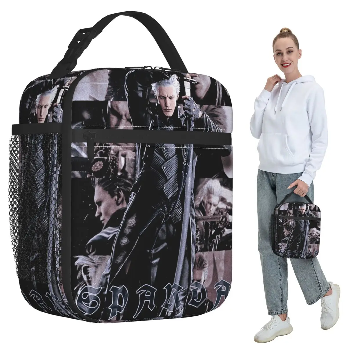 Vergil From The Devil May Cry Seri Insulated Lunch Bag for Kids School Cooler Thermal Food Box Tote Lunch Boxes Container
