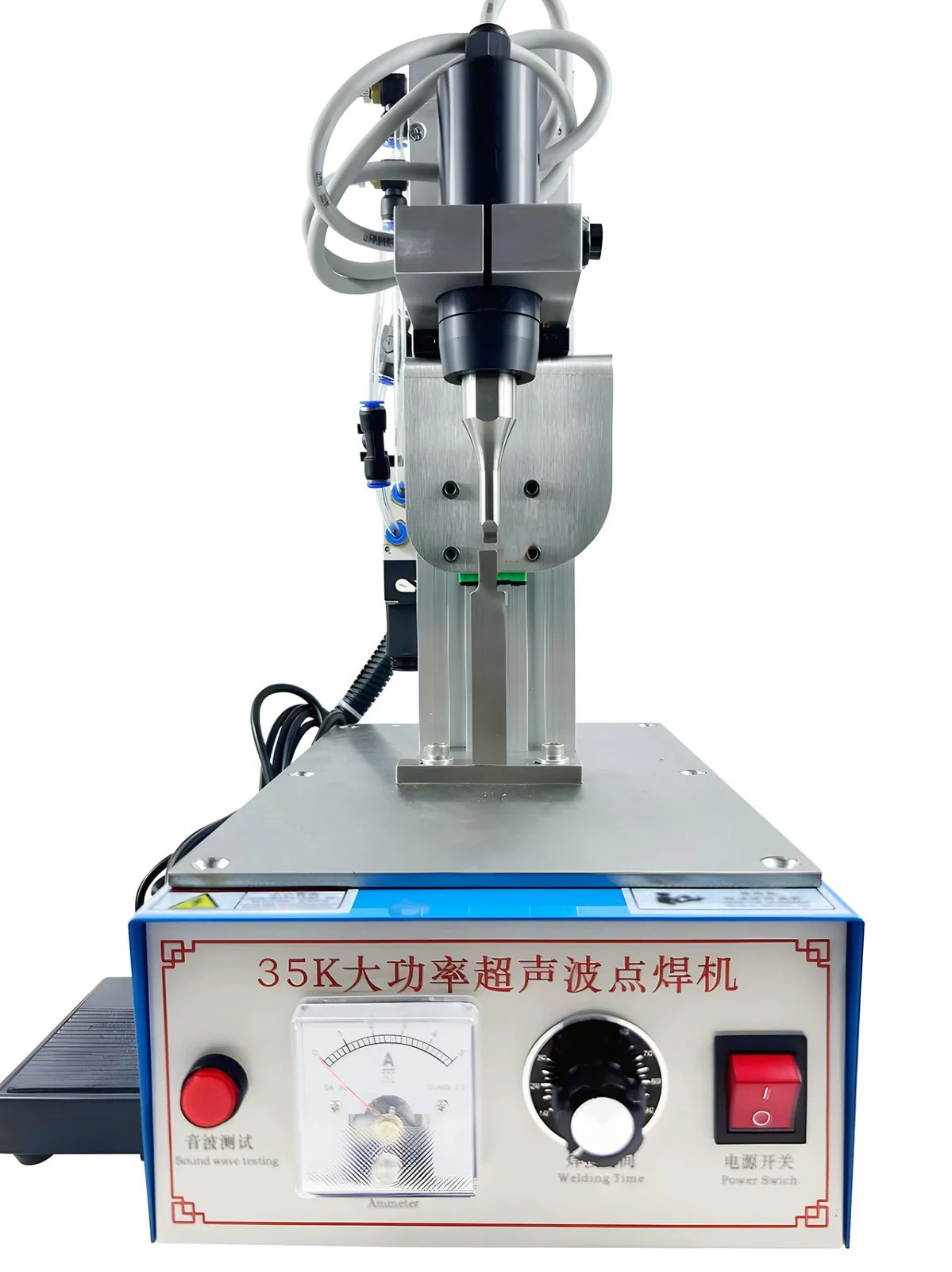 35KHz 1200W Pneumatic Ultrasonic Plastic Welder Ultrasonic Spot Welding Machine 110V 220V