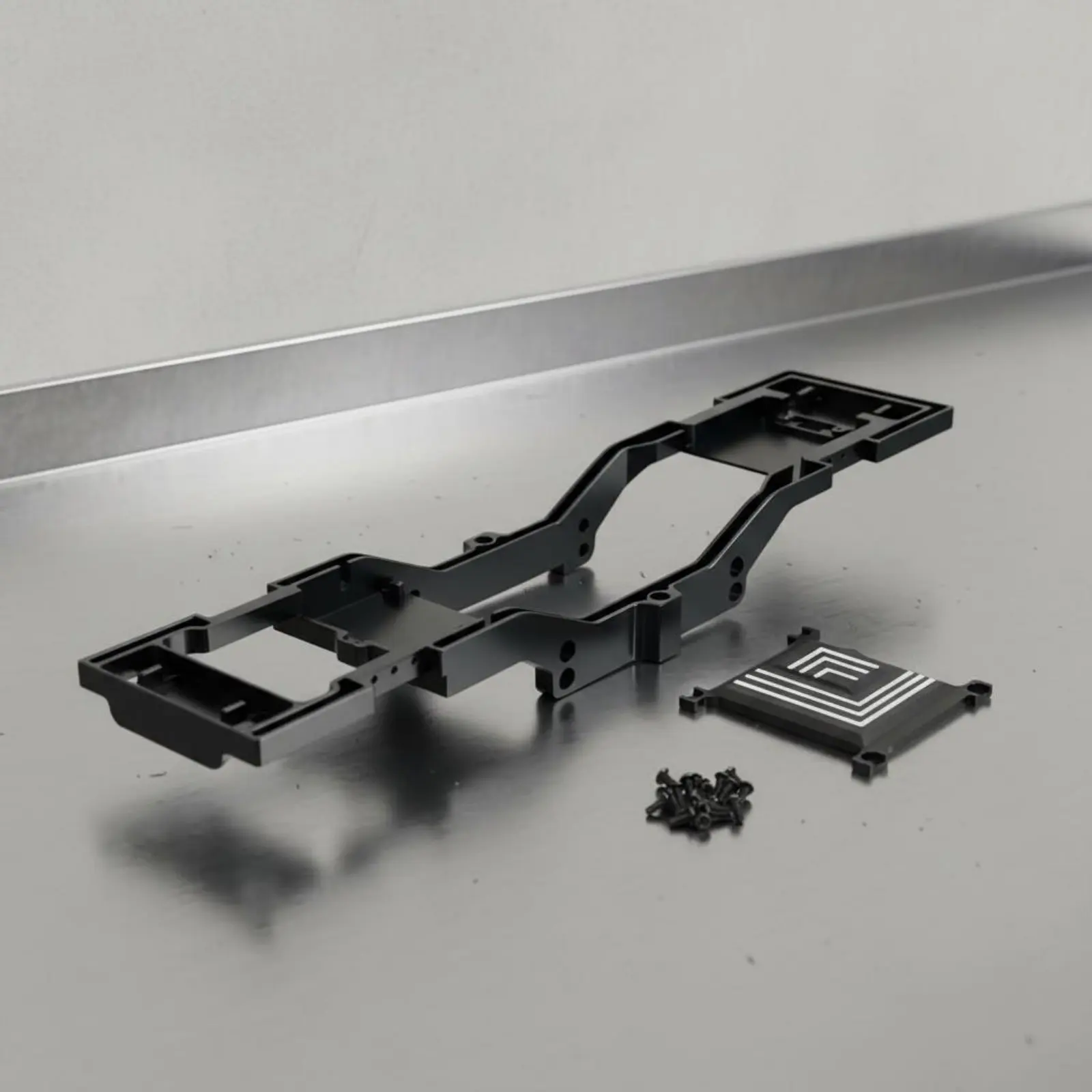 

Алюминиевый шасси и крепление для коробки передач с анодированным покрытием, комплект рамы для радиоуправляемой модели автомобиля в масштабе 1/12, металлическая балка шасси, устойчивая к деформации