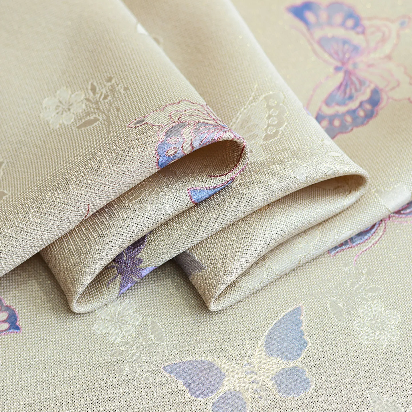 High Quality Brocade Sleeping Spring Silk Sprinkling to Flower Hangluo Silkworm Fabric Han Clothing Cheongsam Designer Cloth