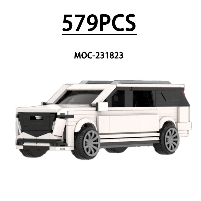 

MOC-231823 Строительные блоки, модель суперспортивного автомобиля и фургона, 579 деталей, детская развивающая игрушка на день рождения, Рождество, Новый год, подарок