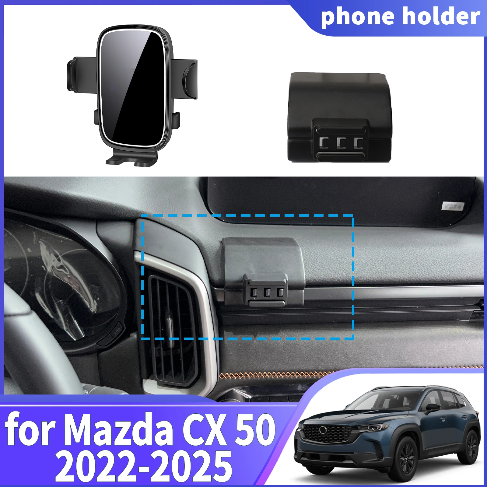 

fit for Mazda CX 50 CX50 2022 2023 2024 2025 ​​Navigation Phone Holder Mount Customized Car accessoires