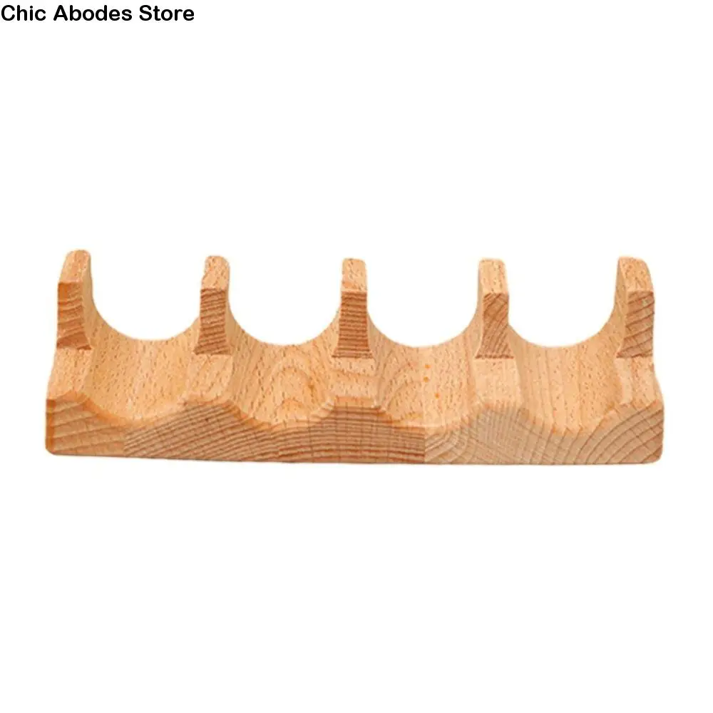 1/2/3/4/5 Slots Wooden Sushi Rack Japanese Style U-shape Sushi Serving Tray Multi Purpose Innovative Sushi Maker Holder