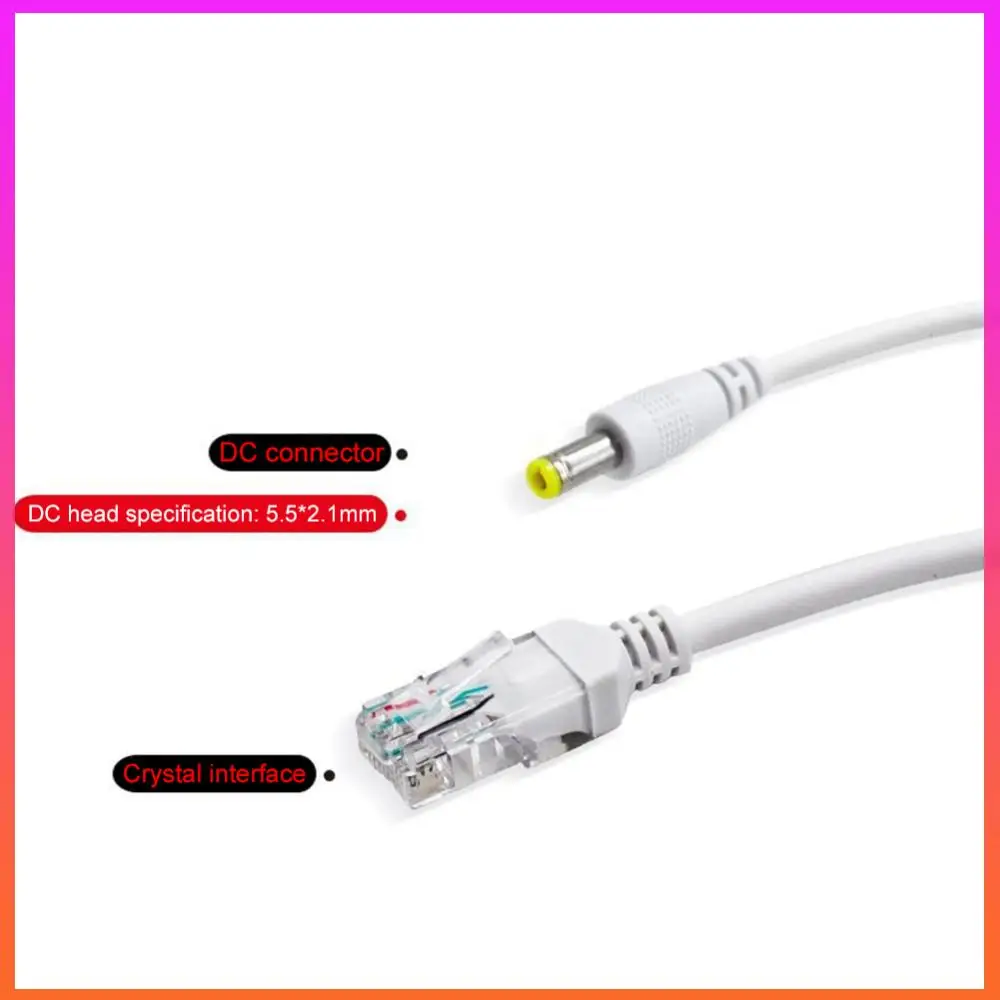 

48V To 12V POE Spliter Waterproof Ethernet Adapter Cable IEEE802.3af/at Compliant IP Camera Splitter 10/100Mbps for IP Camera