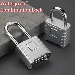 Waterproof Password Lock Outdoor Large Long Beam Short Beam Truck Warehouse Yard Door Mechanical 4-digit Password Lock Padlock