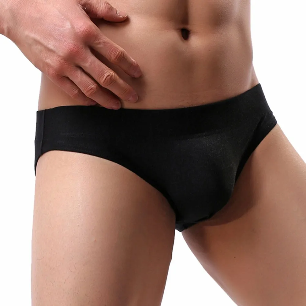 New Practical Briefs Accessories 1 Pcs Breathable Comfortable Low Waist Men\'s Solid Color Underpants Underwear