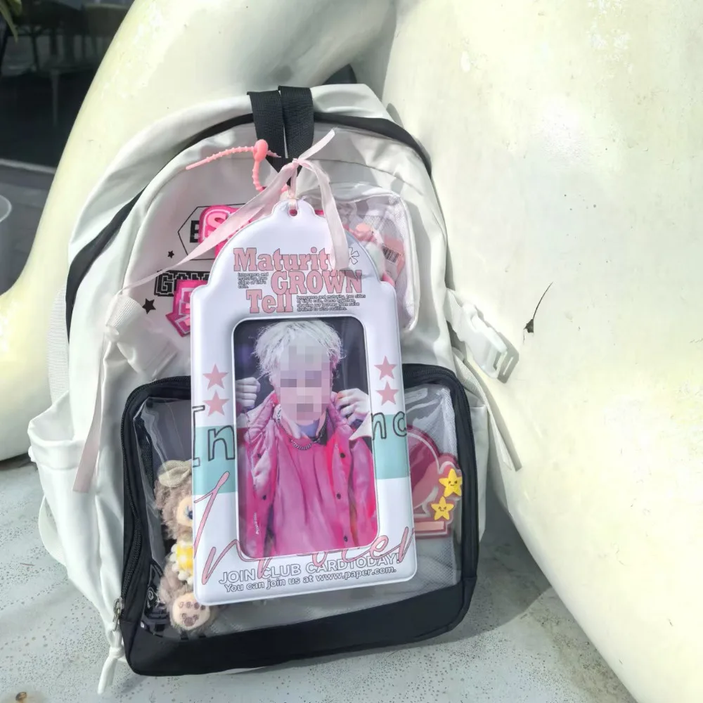 

A5 Postcard Card Holder PVC with Ribbon Kpop Idol Photo Protection Cover High Appearance Level Giant Ideal Gift for Fangirls