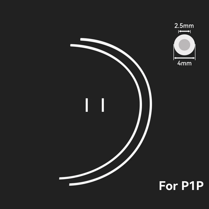 PTFE-Schlauch für Bambu Lab P1P/P2S AMS A1 Mini PTFE-Rohr Teflonrohr Bowden-Extruder 1,75mm ID2,5mm OD4mm Bambulab Filament-Teil – Detail 2