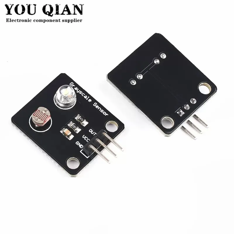 10Pcs Photosensitive resistor Light Sensor Analog Grayscale Sensor Electronic Board Line finder tracking module For Arduino DIY