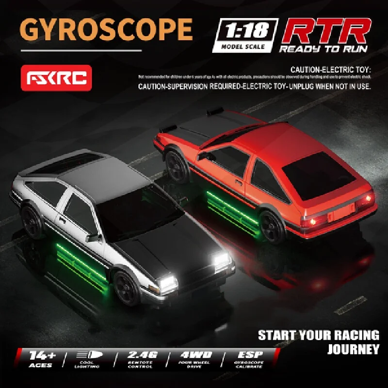 

HB RC Cars HB-RP1801 — всплывающая фара для дрифта в масштабе 1:18, электрическая модель 4WD с независимой подвеской, идеальный подарок для детей