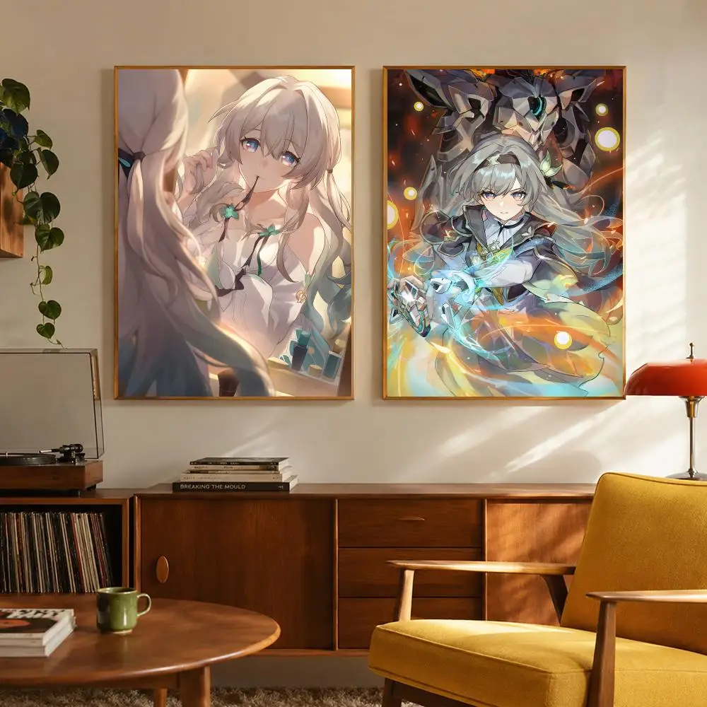 Game Character Honkai Star Rail Firefly Poster Digital Solvent Print Waterproof PP Fade-Resistant Wall Art Room Decor Gift