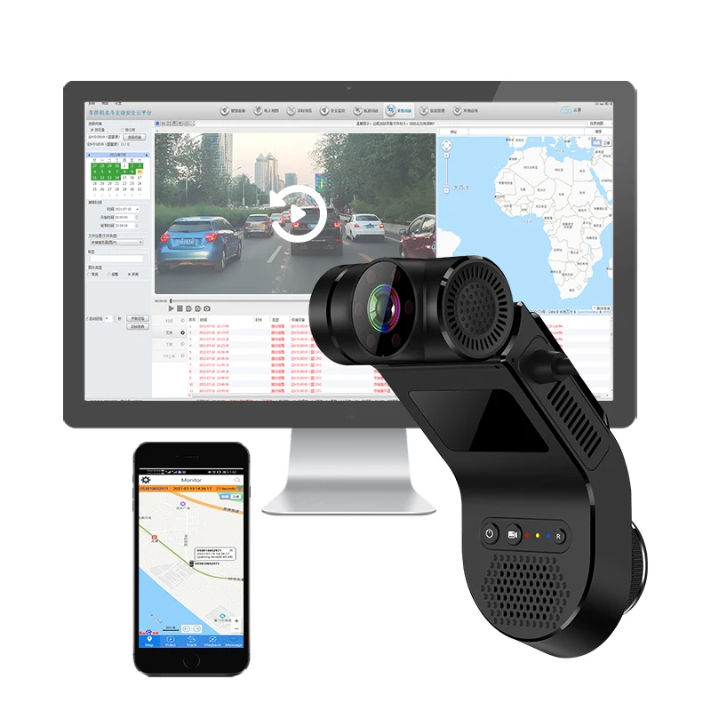 

JIABOER T5 Front+ir Inside 4g Car Vehicle Truck Fleet Management Dash Cam Dash Camera With Wifi Gps Tracking On Cmsv6 Platform