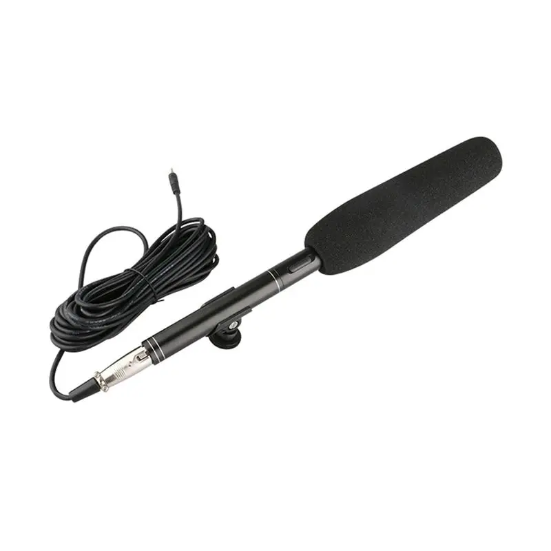 Well Made-Professional Condenser Microphone Interview Recording Vlog Live Mic For Canon/Nikon/Sony /DSLR Camera Camcorder-280X22