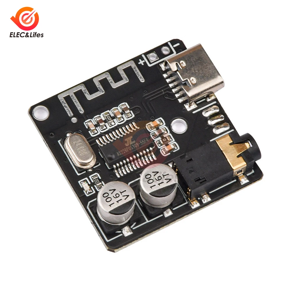 Bluetooth Audio Receiver Board VHM-314 Bluetooth 5.0 MP3 Lossless Decoder Board Wireless Stereo Music Module 3.7-5V