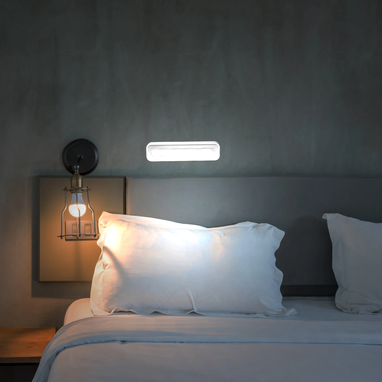 터치 센서 라이트 5 LED 모션 센서 야간등 캐비닛 서랍 램프 옷장 계단 무선 작동