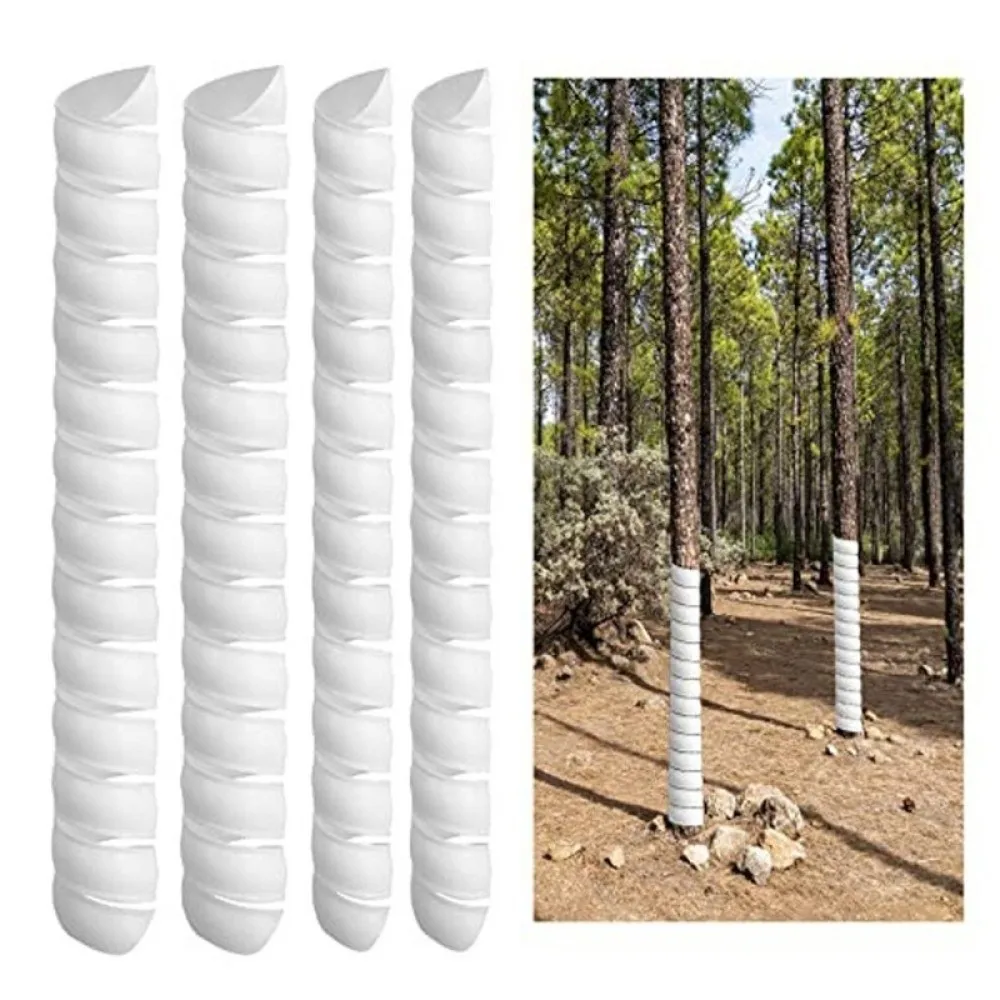 

Practical 40cm Tree Bark Protector Plastic Spiral Tree Trunk Protector Tube Wraps Flexible Bites Proof Cover Deer Prevention