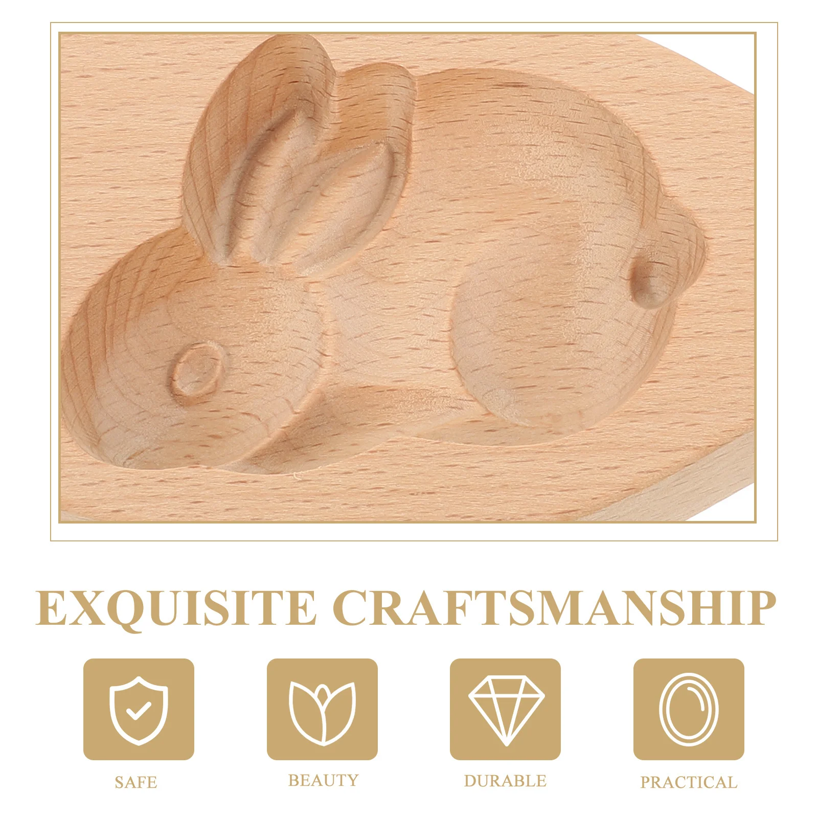 

Rabbit Wooden Cookie Mold Pine Nut Peony Design Easter Baking Chocolate Biscuit Tools Wooden Biscuit Mold