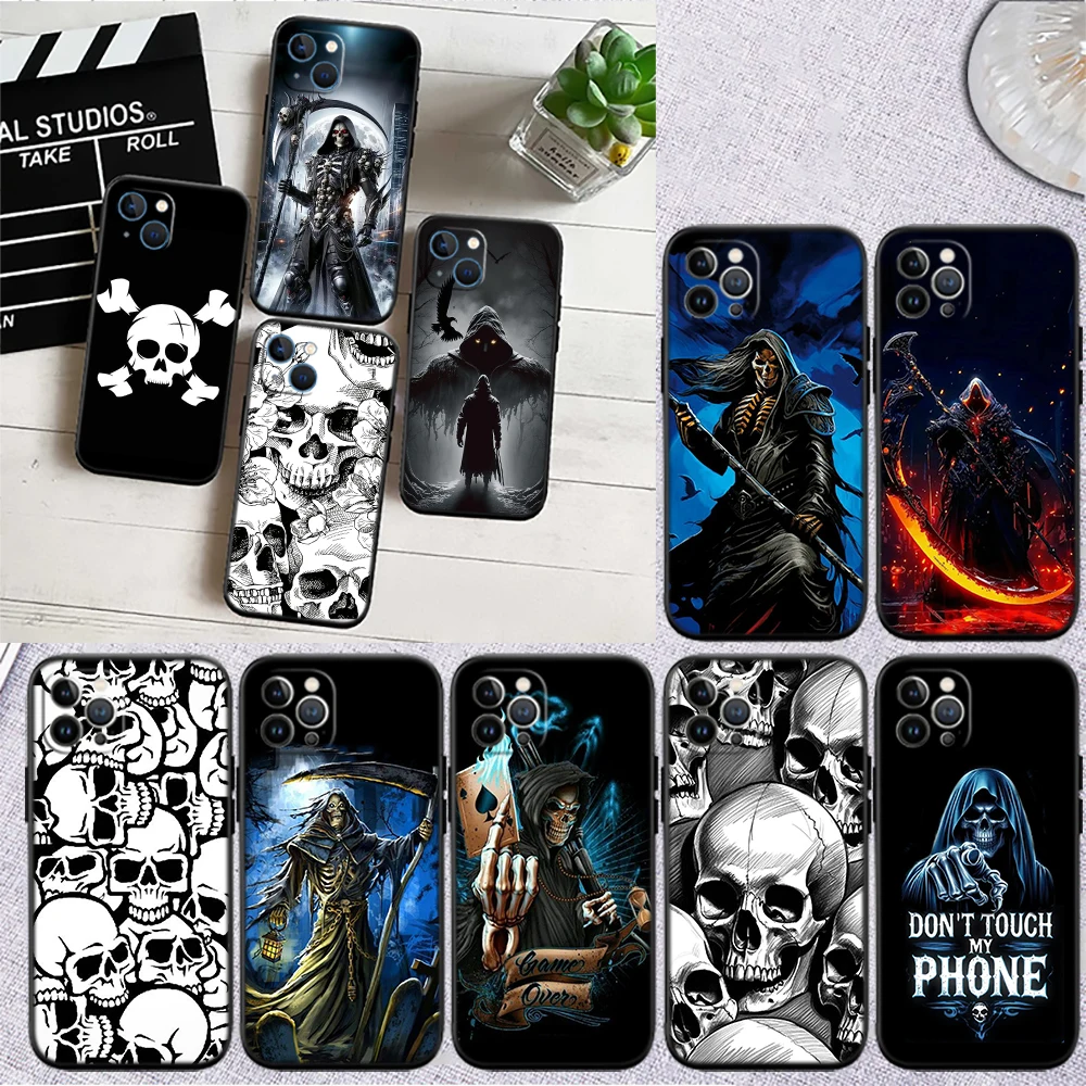 Grim Reaper Skull Phone Case for Samsung Galaxy S26 Ultra FE Pro A05 A05S A06 A16 A20 A27 S10 Plus S10e S10+