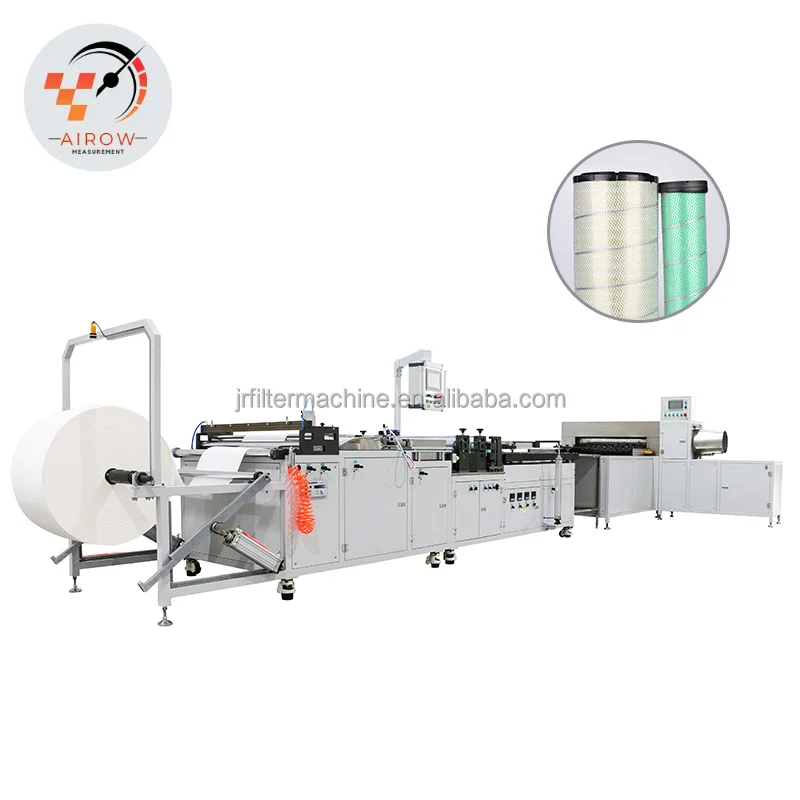 AIROW Automotive Air Filter Paper Pleating Machine Full-auto Heavy Duty Air Filter Paper Folding Machine Truck Filter Making