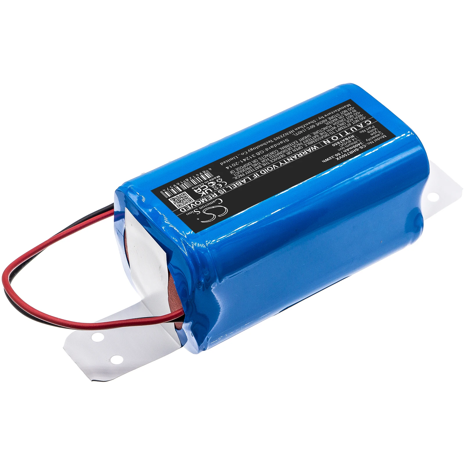Li-ion Vacuum Battery for Shark, 14.8V, 3400mAh, Compatible Models:  AI Robot PRO RV2001WD, AV1010AE, AV1102A1US, AV1102ARUS