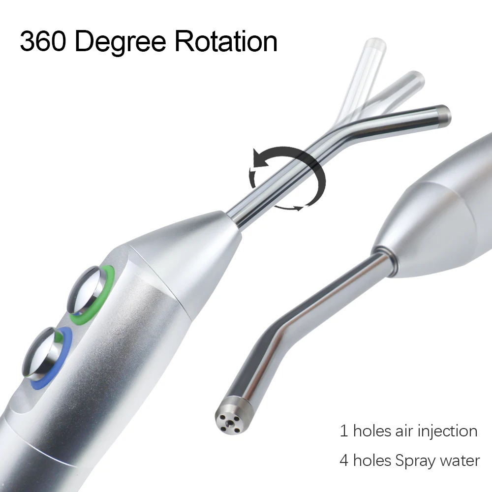 Trójdrożna trójdrożna strzykawka z pistolet do rozpylania wody powietrza do zębów + 1 rozpylacze rurki do laboratorium dentystyczne dostępne
