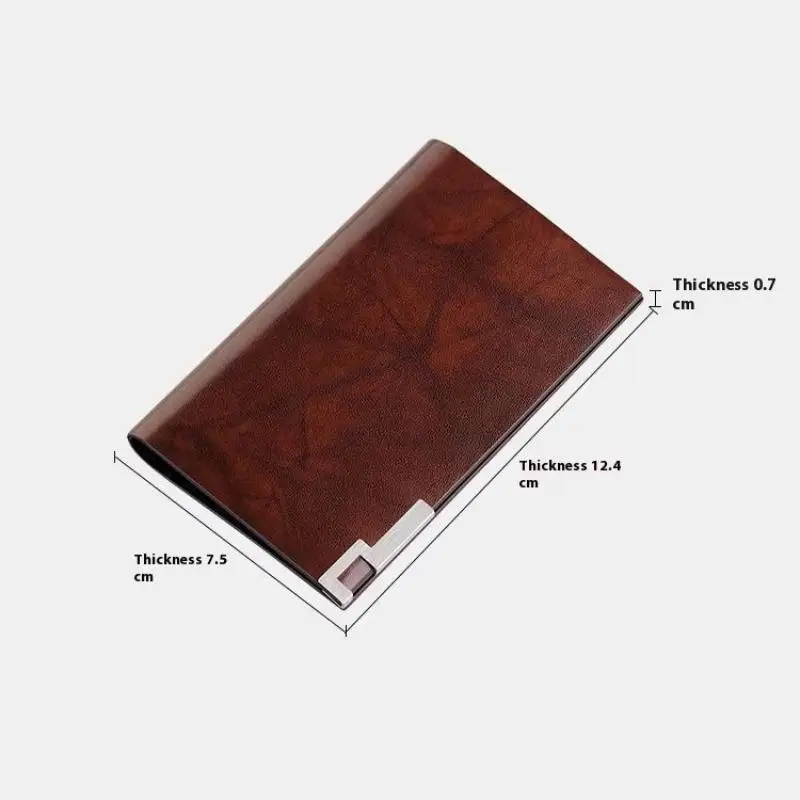 Портативный мужской кошелек с блокировкой RFID, тонкий металлический зажим для денег, держатель для карт, минималистичный передний карманный кошелек для студентов, удостоверений личности