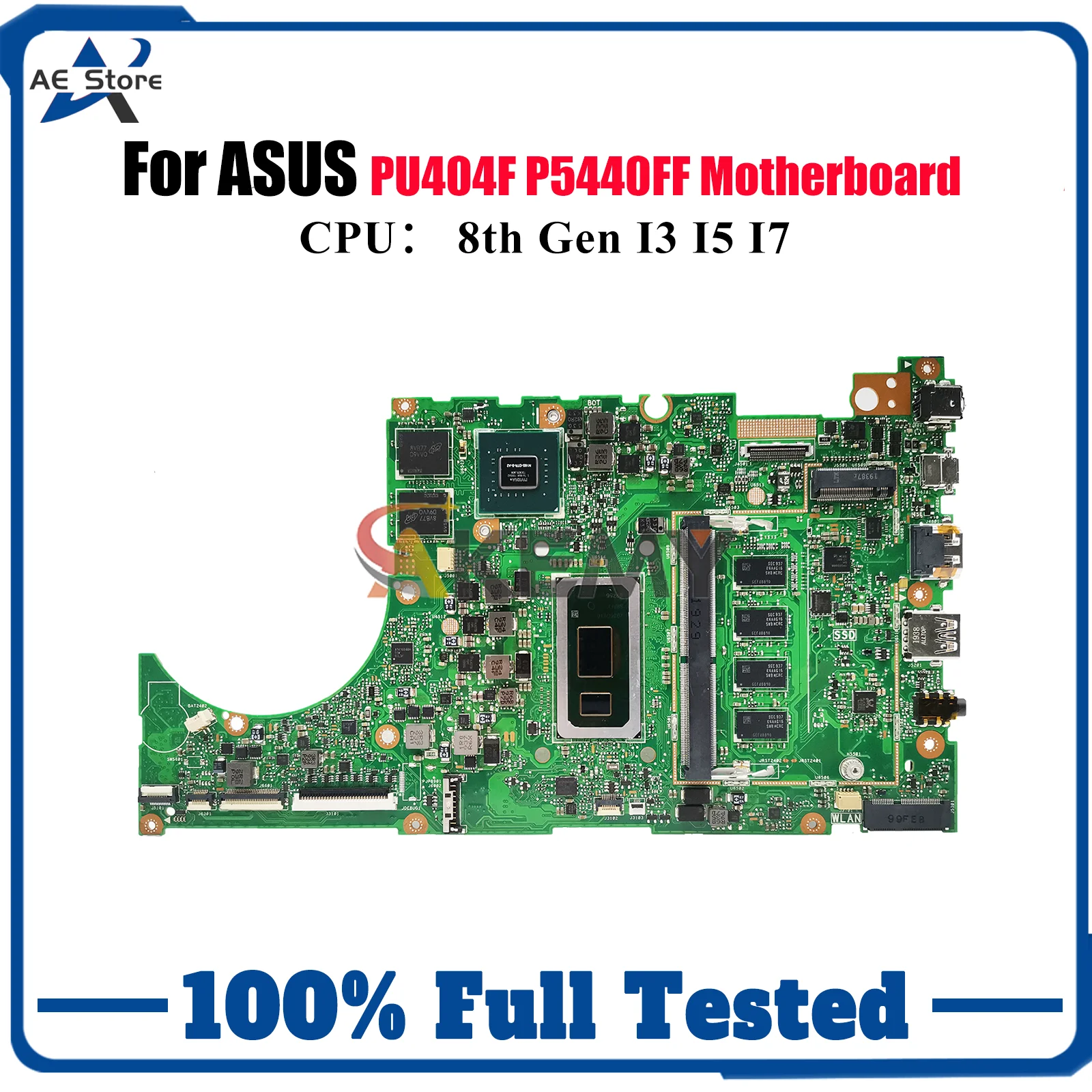 

P5440FF Laptop Motherboard For ASUS ProArt P5440F PU404F P5440FF Notebook Mainboard With I3 I5 I7 CPU 100% tests OK fast ship