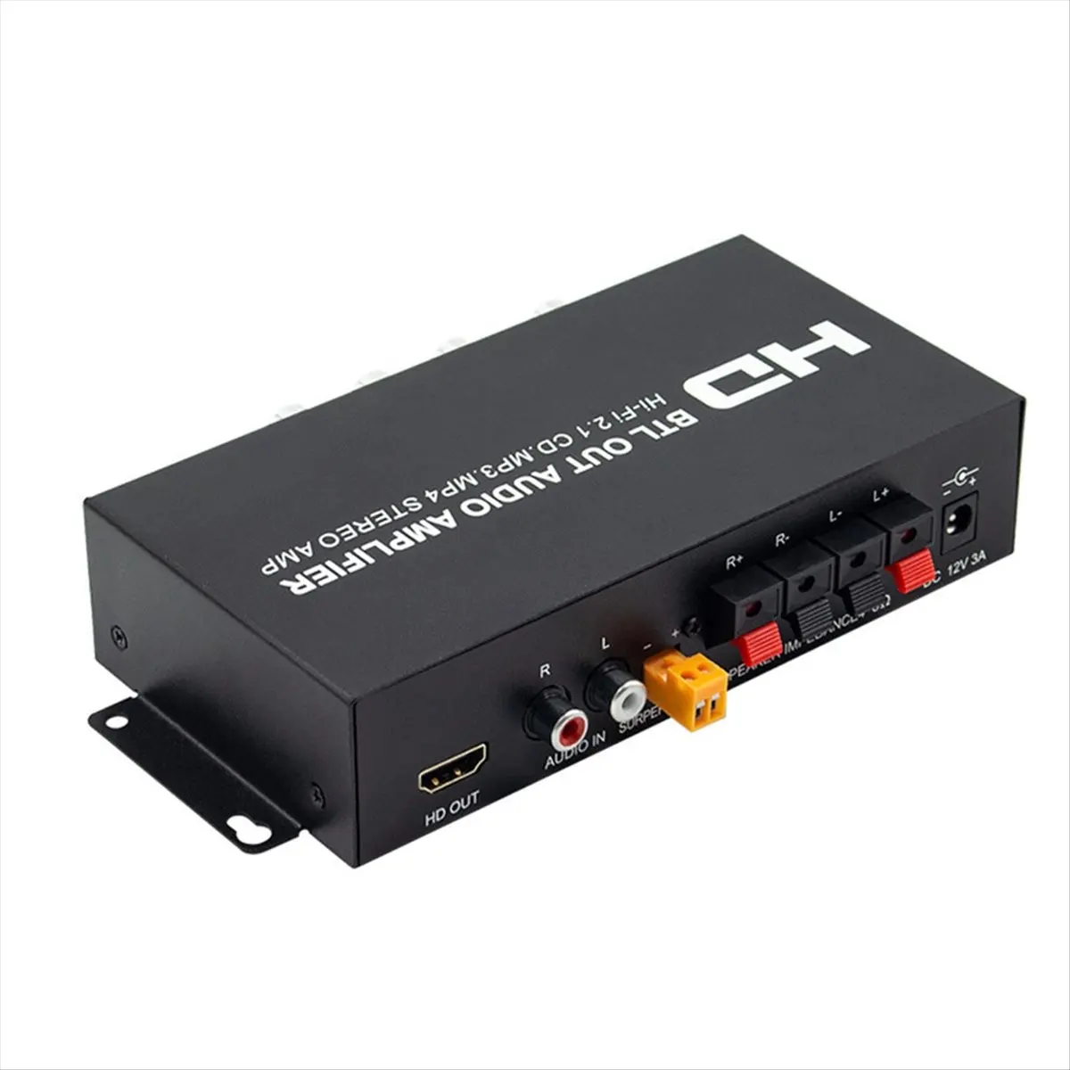 AA2278 Superior HI-FI 2.1CH Audio Amplifier 160W+80W Bluetooth -Compatible/AUX /Treble Control for Home/Car/Outdoor EU Plug