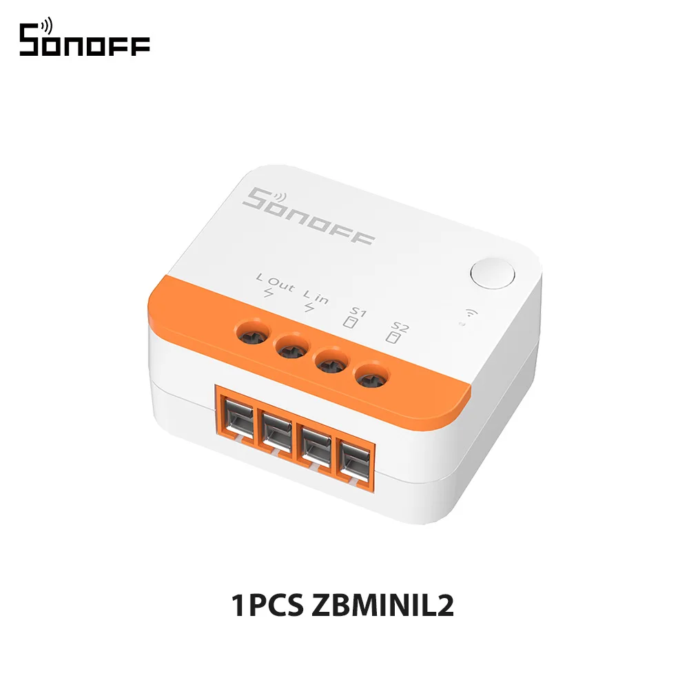 1-10PCS SONOFF ZBMINIL2 Zigbee 3.0 Geen neutrale draad nodig Slimme schakelaar Klein formaat Tweerichtingsbediening via EWeLink Google Alexa Alice
