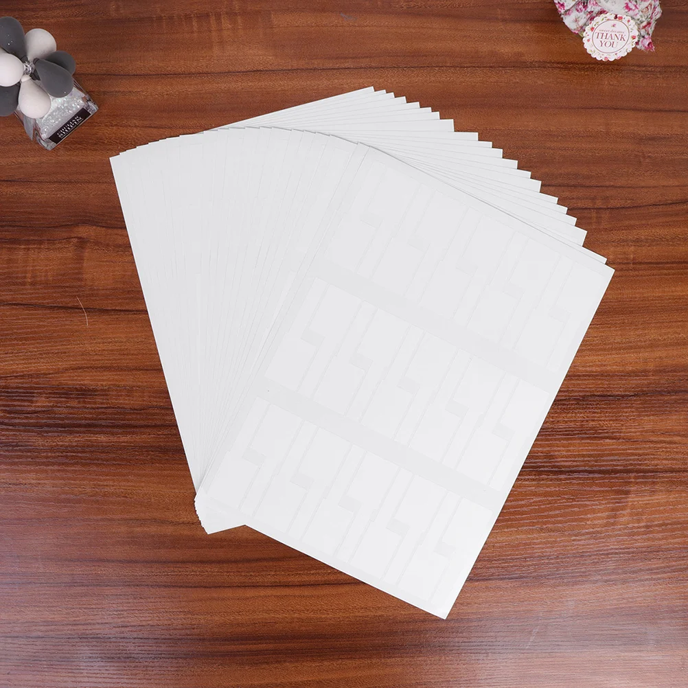 

15pcs Network Cable Labels Stickers Multicolor Blank Identification Tags P Shape Adhesive Markers For Wires Cables Label