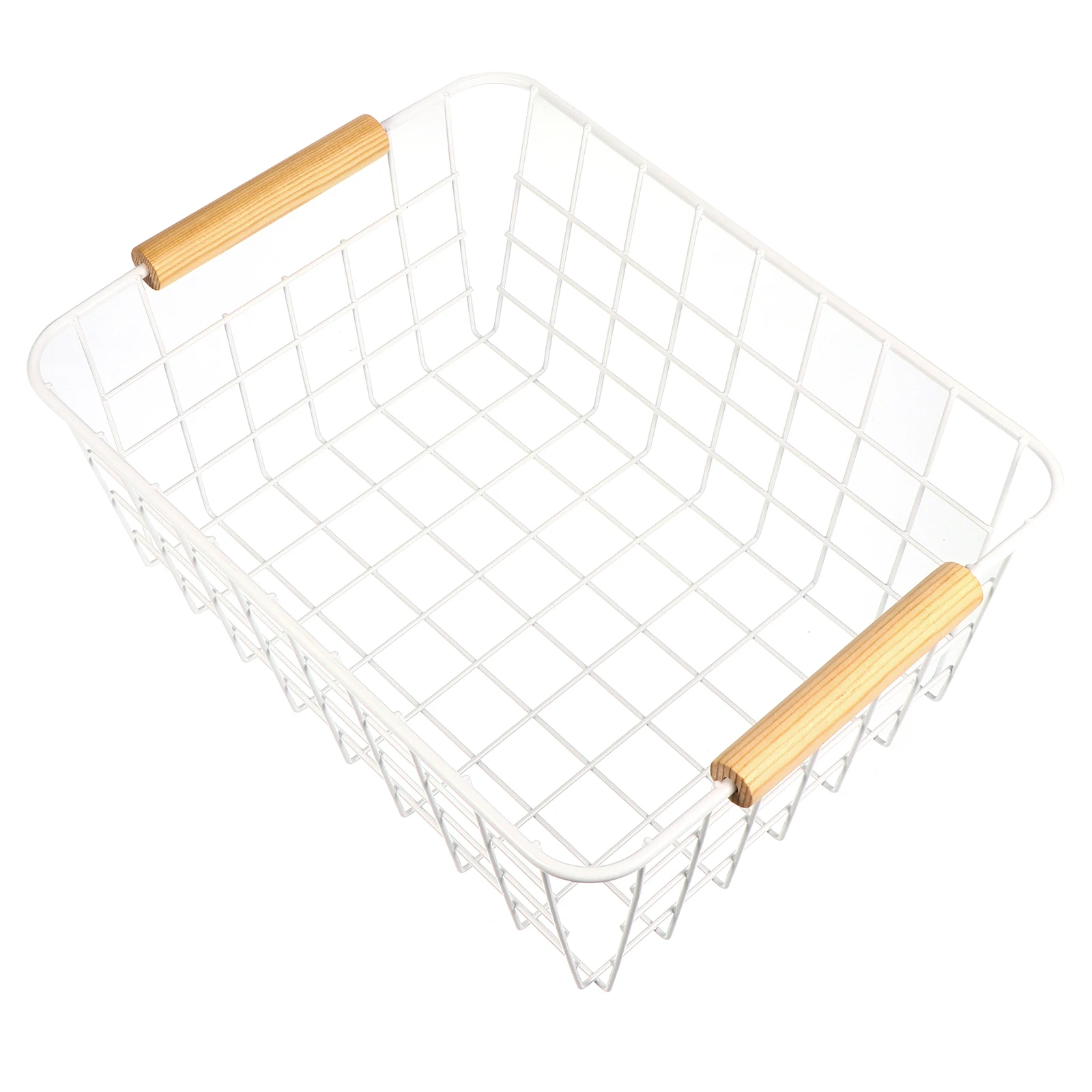 

Storage Basket Wrought Iron Reusable Household Clothes Laundry Bedroom Closet ganization Simple Book Container