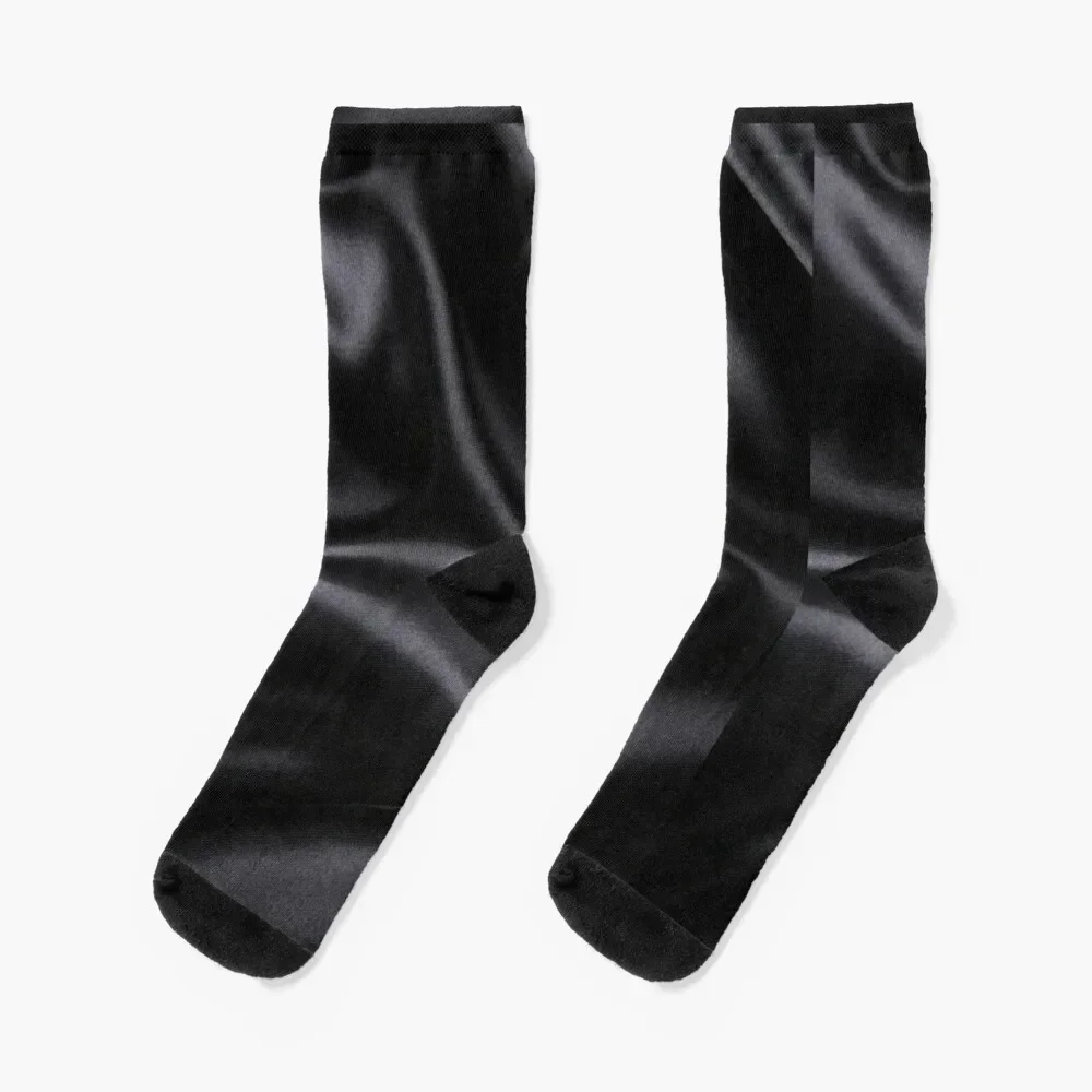 Black Silk Print Socks kawaii luxury loose christmas gifts Girl'S Socks Men's