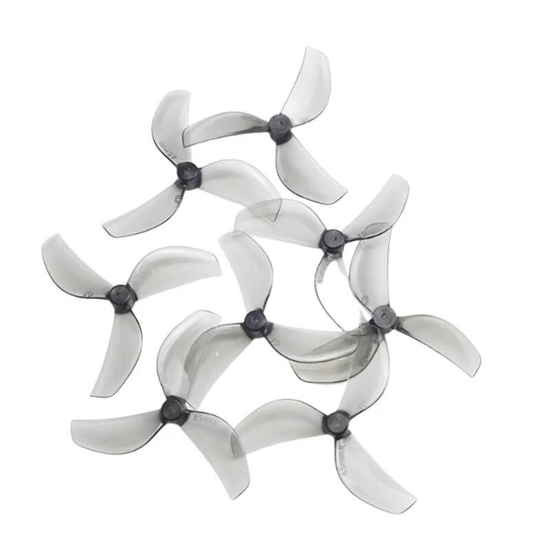 Nouveau 4 paires/8 pièces Gemfan 45mm hélice PC à 3 pales 1mm 1.5mm pour RC FPV course Freestyle 1.8 pouces Cinewhoop cure-dents Drones Mini