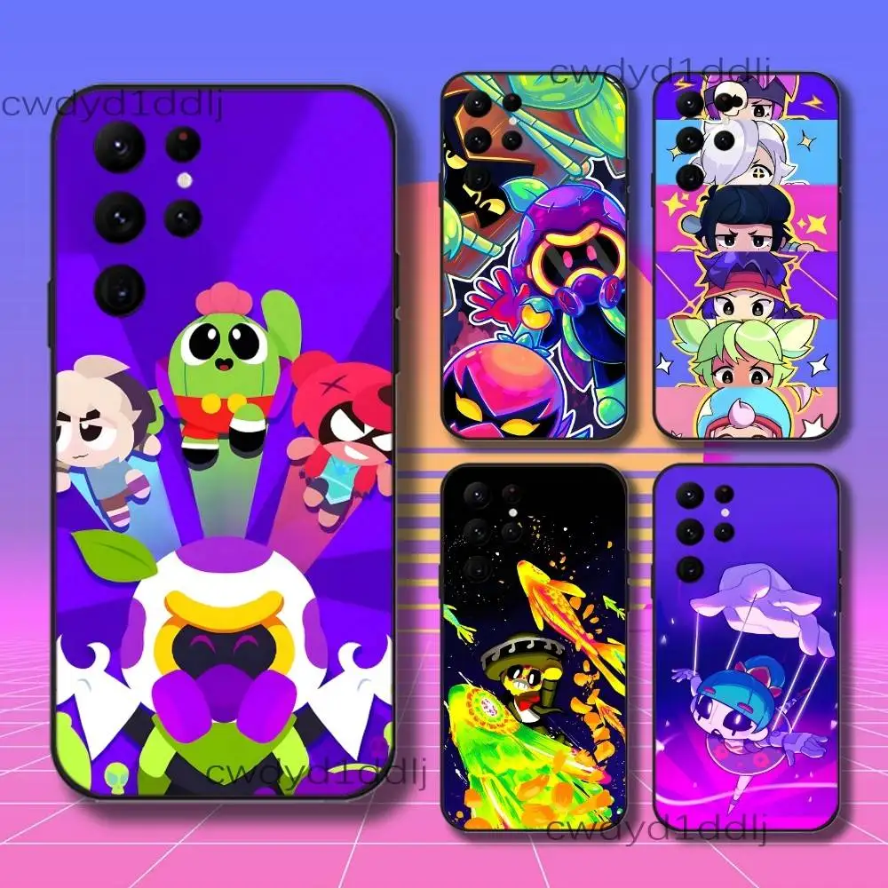 S-Stars L-Leon Game Spike Phone Case For Samsung S10,S21,FE,S21 ,S26,S25,S24,S23,Ultra,S9,S22,Plus Black Shell Cover