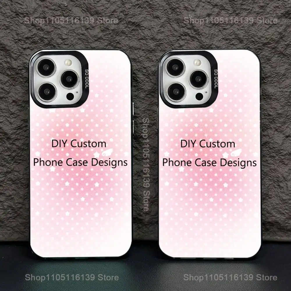 

DIY Custom Image Design Case For iPhone 17,16,15,14,13,12,11,Pro,Max,Plus,E,Air,Mini Black White blue Green Pink Purple IMD