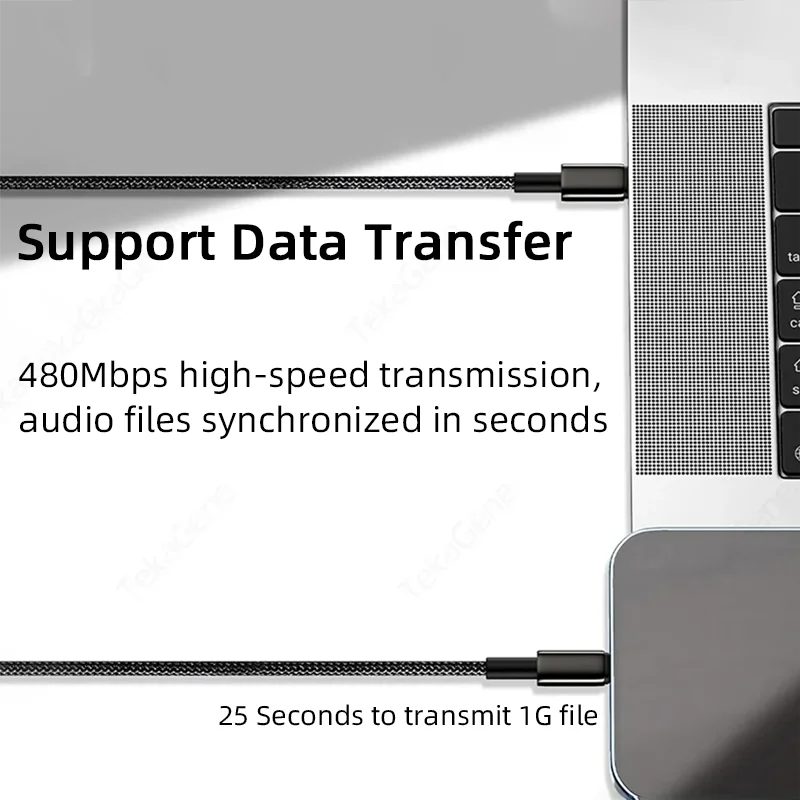 PD 100 واط كابل شحن سريع USB نوع C إلى C شاحن سريع الحبل جديلة السلكية آيفون الهواء 17 16 برو ماكس سامسونج غالاكسي S25 S24