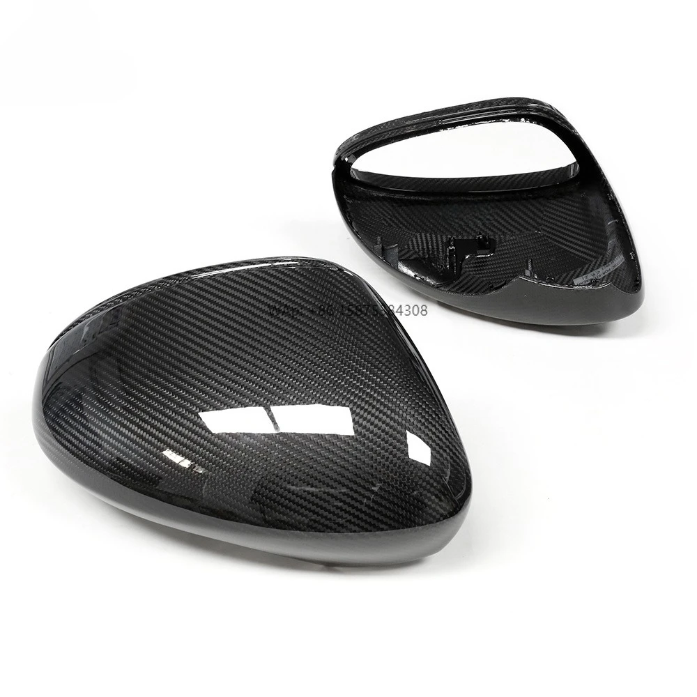

LHD For 971 for Panamera 2017+ Dry Carbon Side Mirror Cover Carbon Fiber Door Shell Replacement Style Auto Mirror Casing