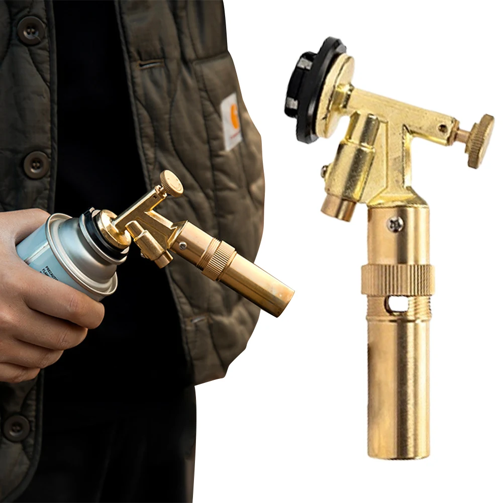 Welding Gas Torch High Power Flame Butane Burner Professional Welding Flamethrower for Outdoor Camping BBQ