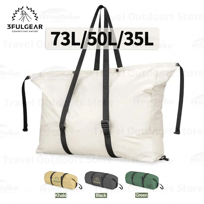 3F UL GEAR Camping Picnic Storage Bag 35L/50L/73L Travel Shoulder Bag Fishing Storage Bag 210D Oxford Waterproof Storage Bag