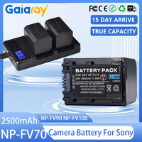 2500mAh NP-FV70 Battery NP-FV90 NP-FV100 FV120 Rechargeable Battery for Sony Camera HDR-SR68 DCR-SX85 DCR-S NP FV70 Batteries
