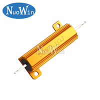 1PC 50W RX24 Aluminum Power Metal Shell Case Wirewound Resistor 0.01 ~ 100K 0.1 0.5 1 2 4 6 8 10 20 100 150 200 300 500 1K ohm